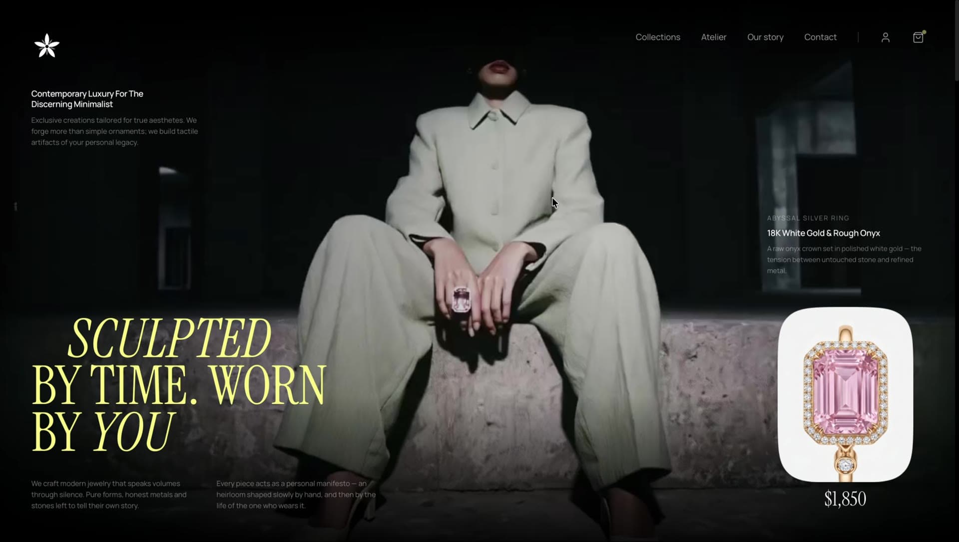 Still from the Sculpted by Time motion preview
